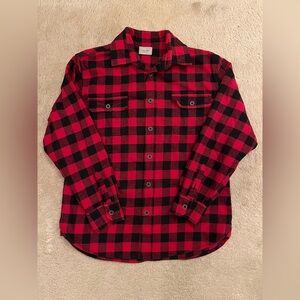 Jachs men’s black & red checkered shirt, size large